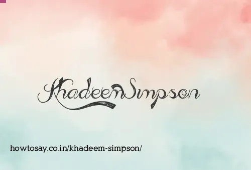 Khadeem Simpson