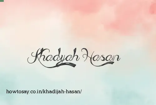 Khadijah Hasan