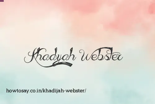 Khadijah Webster