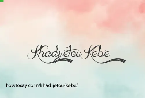 Khadijetou Kebe