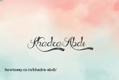 Khadra Abdi
