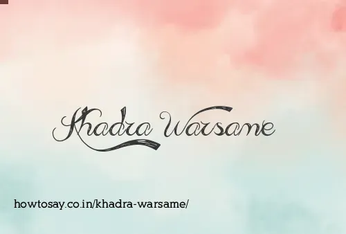 Khadra Warsame