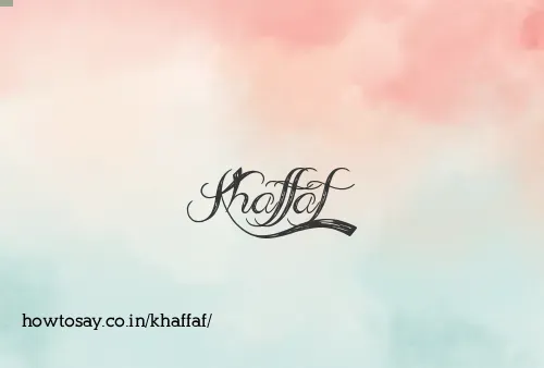 Khaffaf