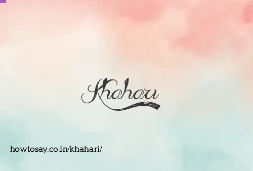 Khahari