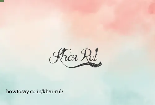 Khai Rul