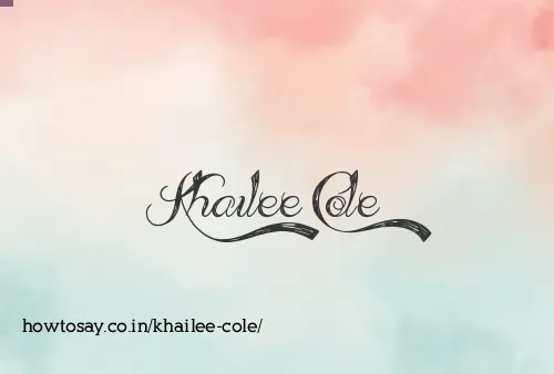 Khailee Cole