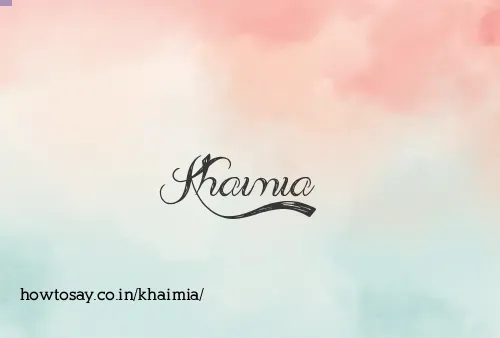 Khaimia