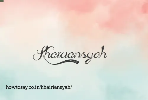 Khairiansyah