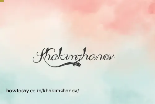 Khakimzhanov