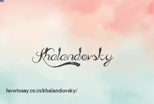 Khalandovsky