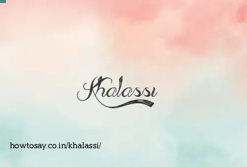 Khalassi