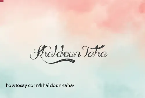 Khaldoun Taha