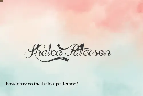 Khalea Patterson
