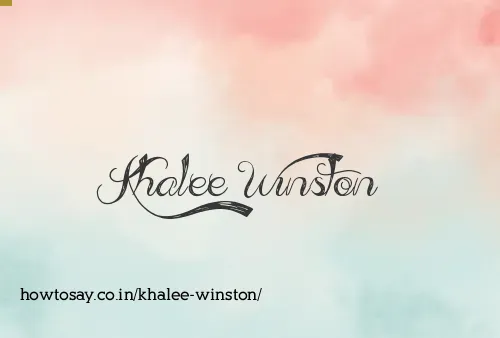 Khalee Winston