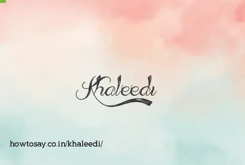 Khaleedi
