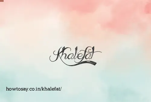 Khalefat