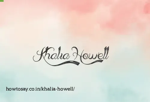 Khalia Howell