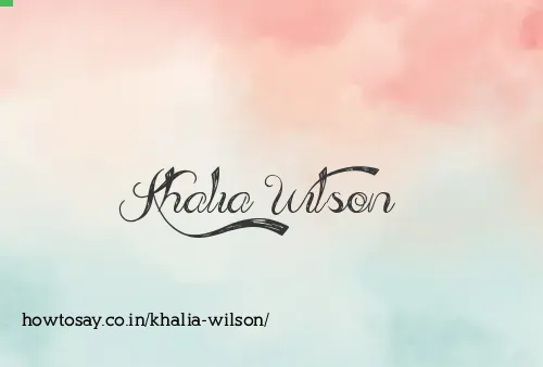 Khalia Wilson