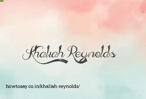 Khaliah Reynolds