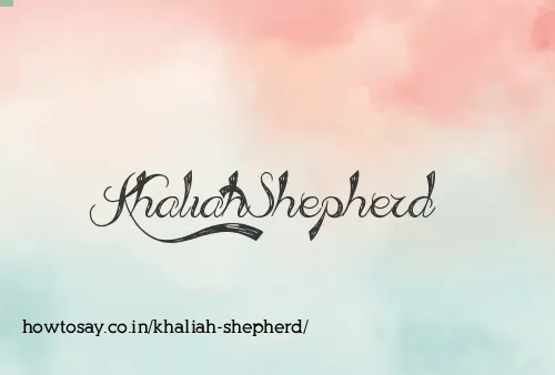 Khaliah Shepherd
