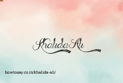 Khalida Ali
