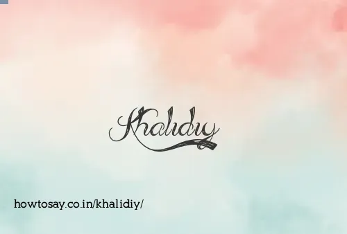 Khalidiy