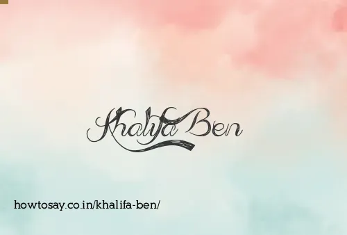 Khalifa Ben