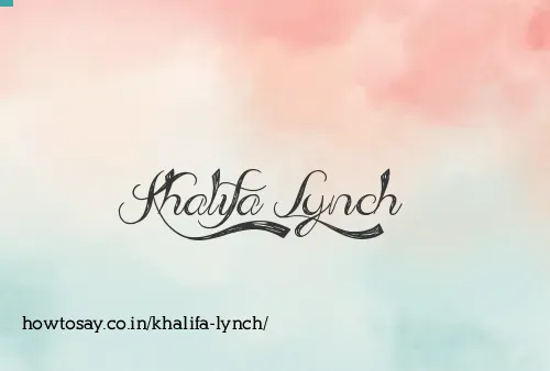 Khalifa Lynch