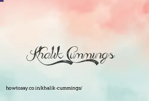 Khalik Cummings
