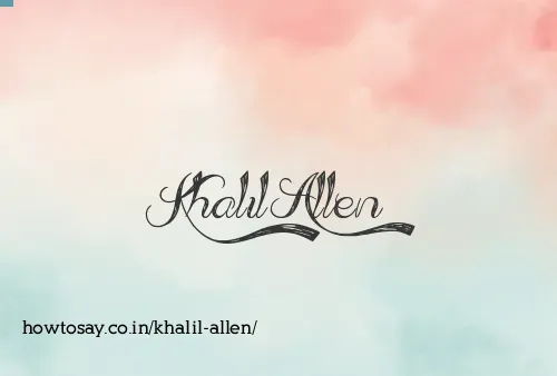 Khalil Allen