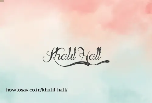 Khalil Hall