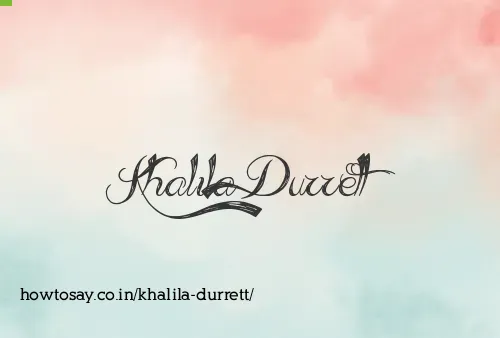 Khalila Durrett