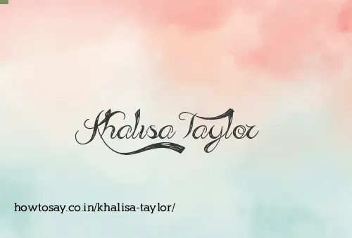 Khalisa Taylor