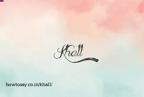 Khall
