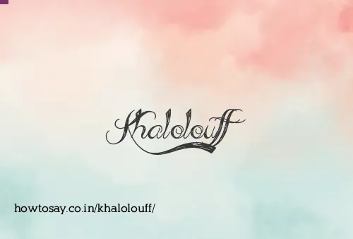 Khalolouff