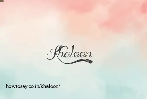 Khaloon