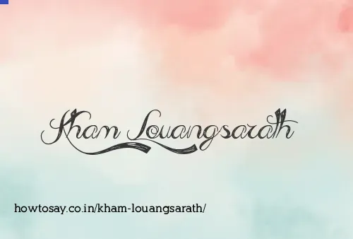 Kham Louangsarath