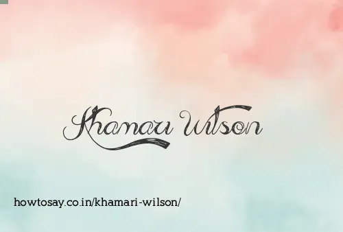 Khamari Wilson