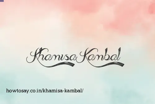 Khamisa Kambal