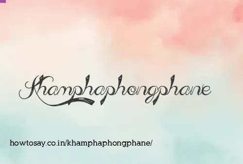 Khamphaphongphane