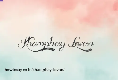 Khamphay Lovan