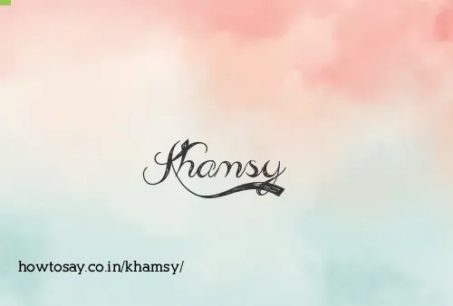 Khamsy