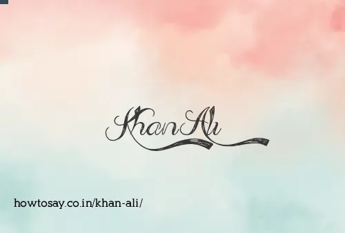 Khan Ali