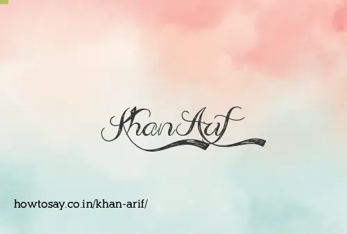 Khan Arif