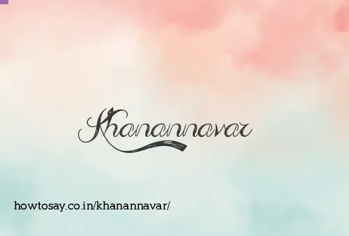 Khanannavar