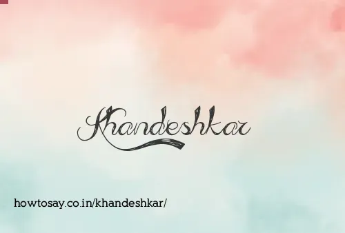 Khandeshkar