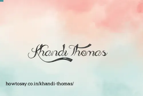 Khandi Thomas