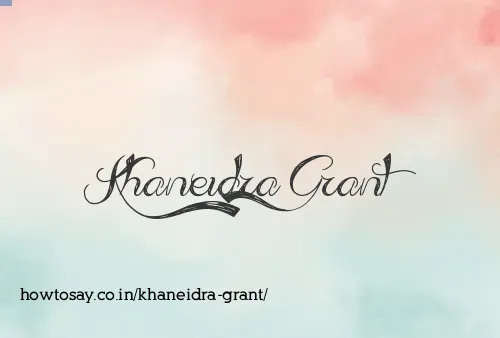 Khaneidra Grant