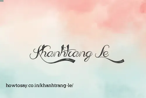Khanhtrang Le