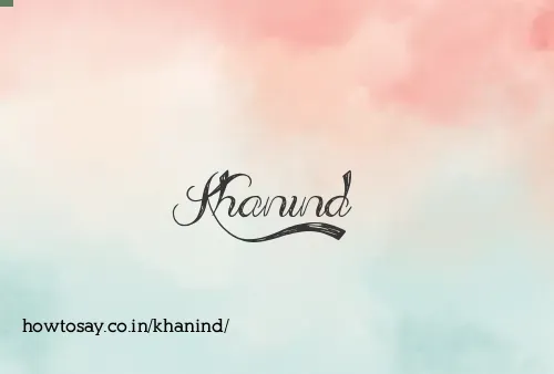 Khanind